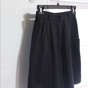 2 Pairs of Vintage Style Wool Shorts- Black & Navy